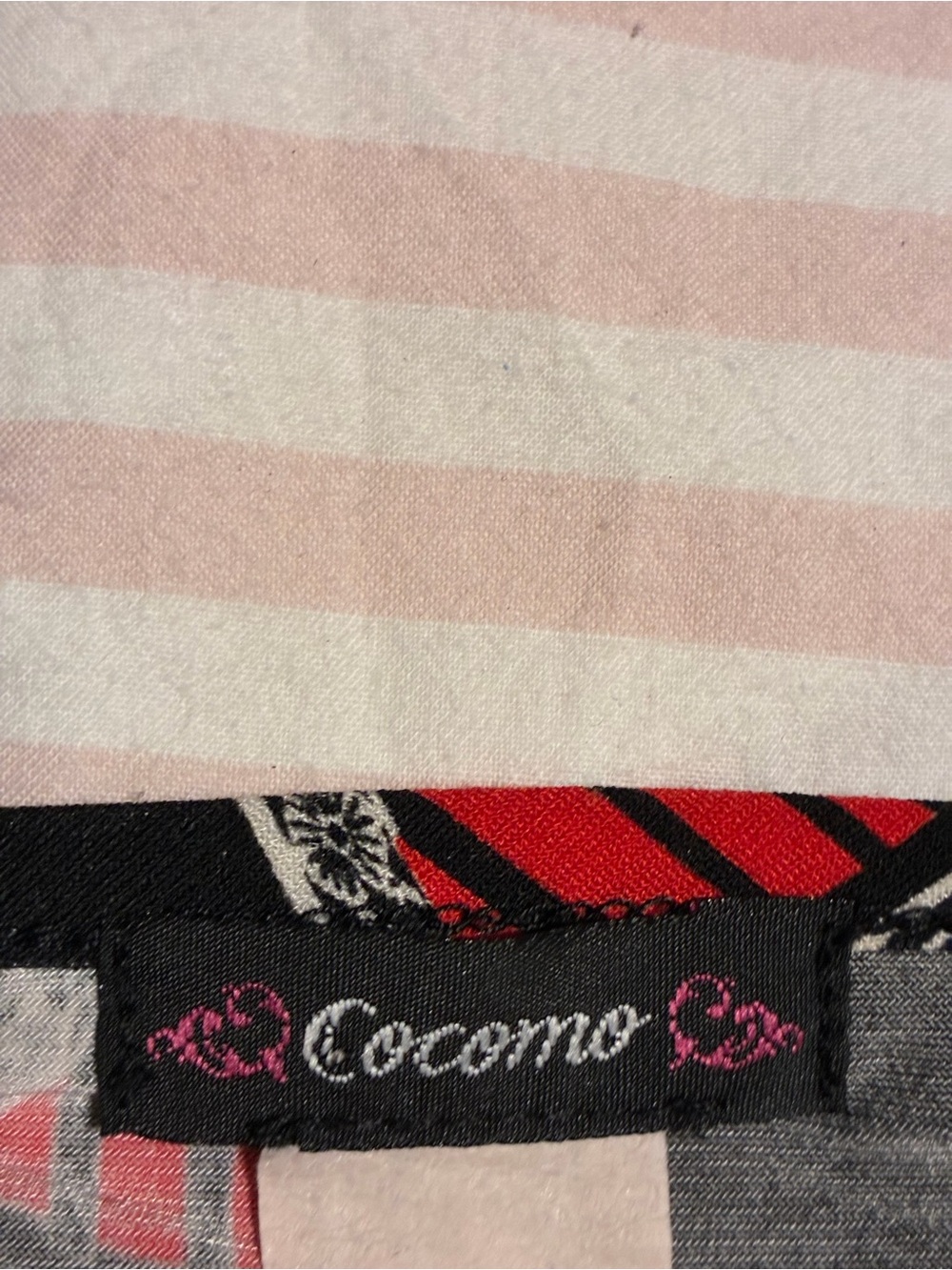 Cocomo Black & Red Geometric Long Sleeve Tee - Picture 2 of 6